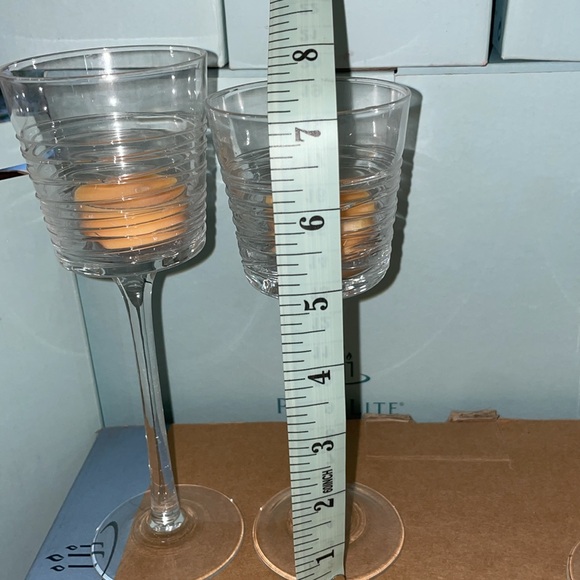 3 pc Partylite stemmed candle holders - Picture 5 of 10